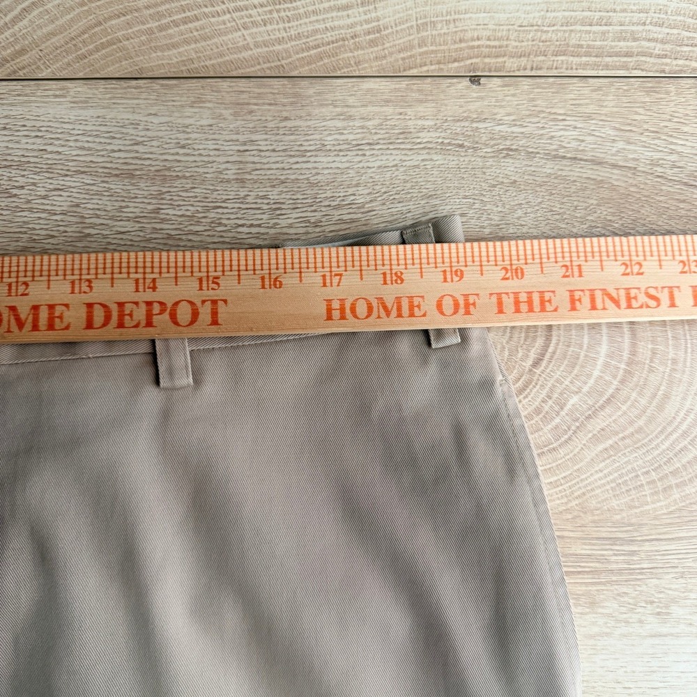 Orvis Chino Pants Mens 38x34 Tan Khaki Flat Front Straight Leg Cotton Twill read - Picture 8 of 9